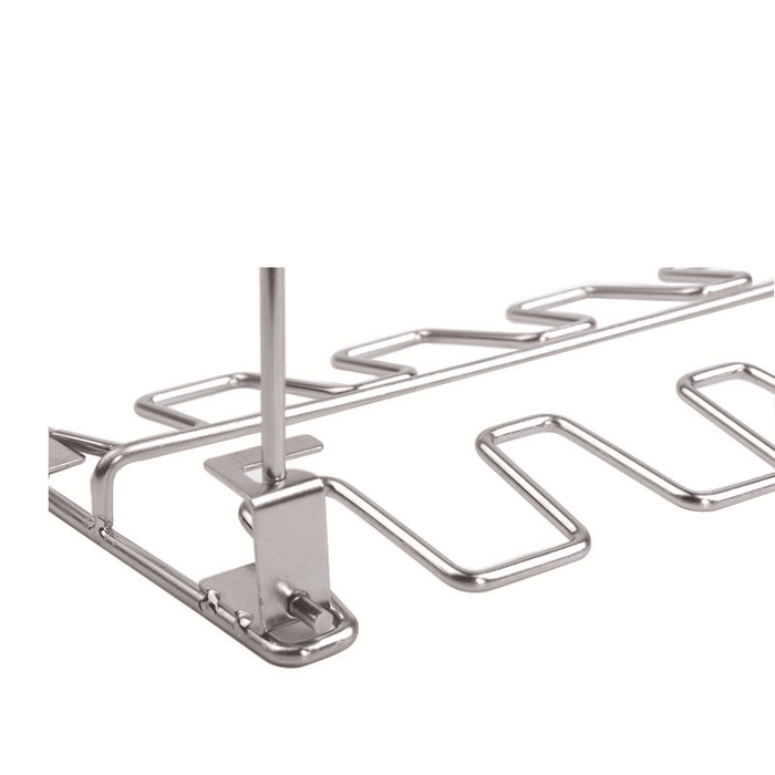 BBQ Grill Rack Beef Chicken Leg Wing Smoker Oven Roaster Stand 14 Slots Stainless Steel Barbecue Drumsticks Holder with Drip Pan Camping Picnic