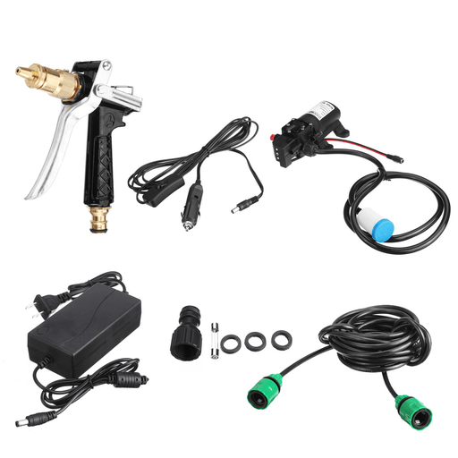 80W 12V High Pressure Car Electric Washer Squirt Sprayer Wash Self-Priming Pump Water Cleaner for Auto Washing Tools