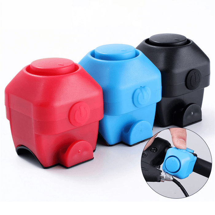 WEST BIKING Electric Bike Bell 130Db Horn Rainproof MTB Road Bicycle Handlebar Ring Silica Gel Shell Bell Cycling Accessories