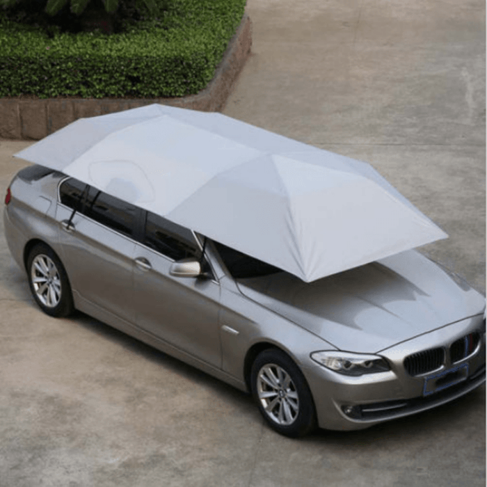 400X210Cm Rooftop Tent - UV Oxford Cloth Car Umbrella: Your Ultimate Waterproof Car Tent Sunshade & Movable Carport Canopy