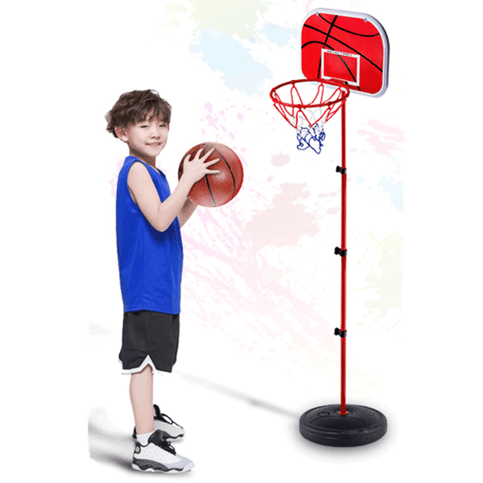 49-150Cm Adjustable Basketball Hoop Stand Basketball Backboard Mount Kids Toys Game with Basketball Air Pump