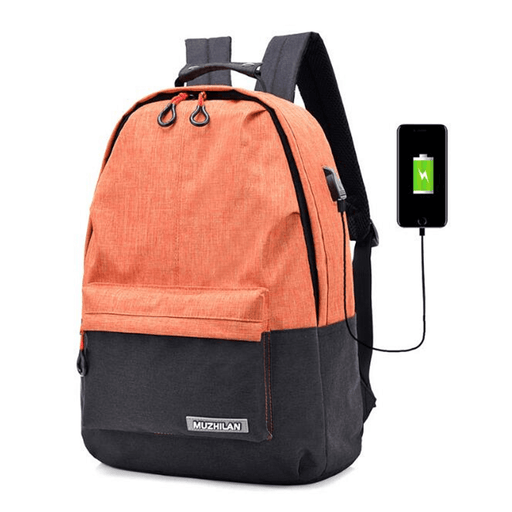 25L Outdoor USB Anti-Theft Laptop Backpack Travel Business School Bag Rucksack