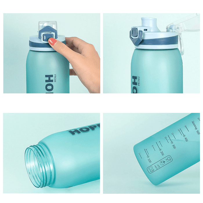 DILLER 31Oz 900ML Tritan BPA Free Water Bottles with Leak-Proof Lock Portable Large Capacity Outdoor Sport Drink Kettle