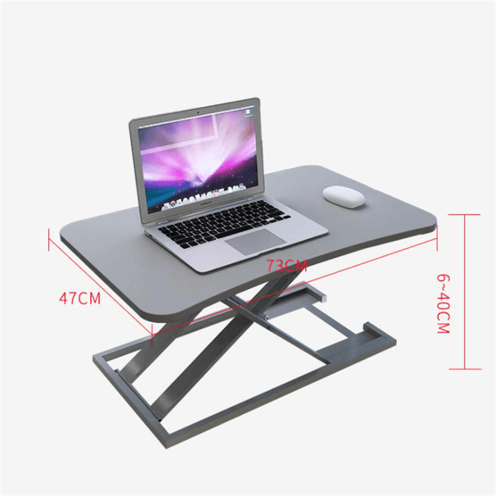 BAIZE 29"X18" Heigh Adjustable Standing Desk Sit to Stand Laptop Desk Computer Laptop Stand Fiberboard Steel for Home Office Study