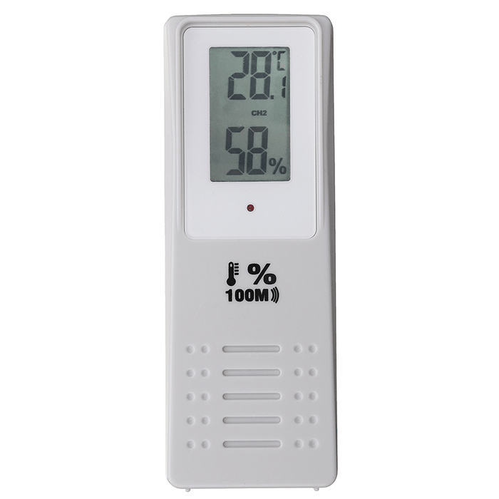 3 Sensors Wireless Digital Alarm Thermometer Indoor Outdoor Audible Indicator