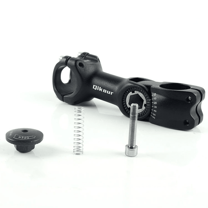 Qikour 25.4/31.8Mm 60° Adjustable Bike Stem Riser Road Mountain Bicycle Cycling Accessories