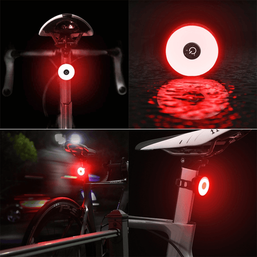 BIKIGHT COB LED Cycling Rear Warning Light 5 Modes USB Rechargeable Waterproof Bike Tail Light