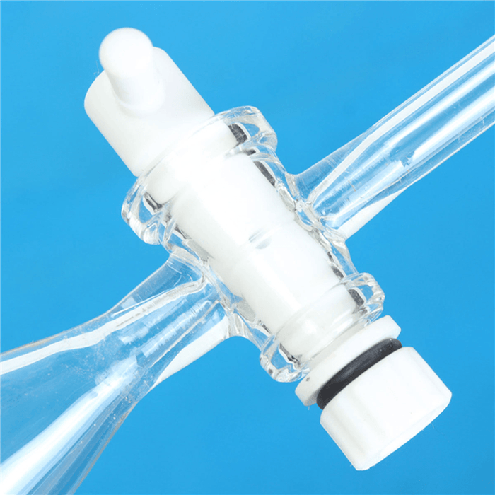 500Ml 24/29 Joint Lab Glass Pear Shape Separatory Funnel with PTFE Stopcock