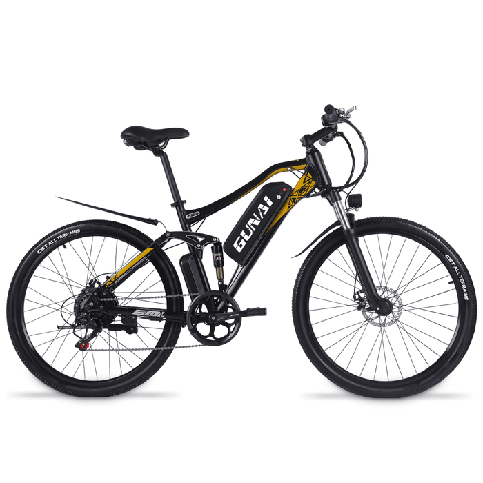 [EU DIRECT] GUNAI MX60 500W 48V 15Ah 27.5 Inch Electric Bicycle 40Km/H Max Speed 80Km Mileage 150Kg Max Load