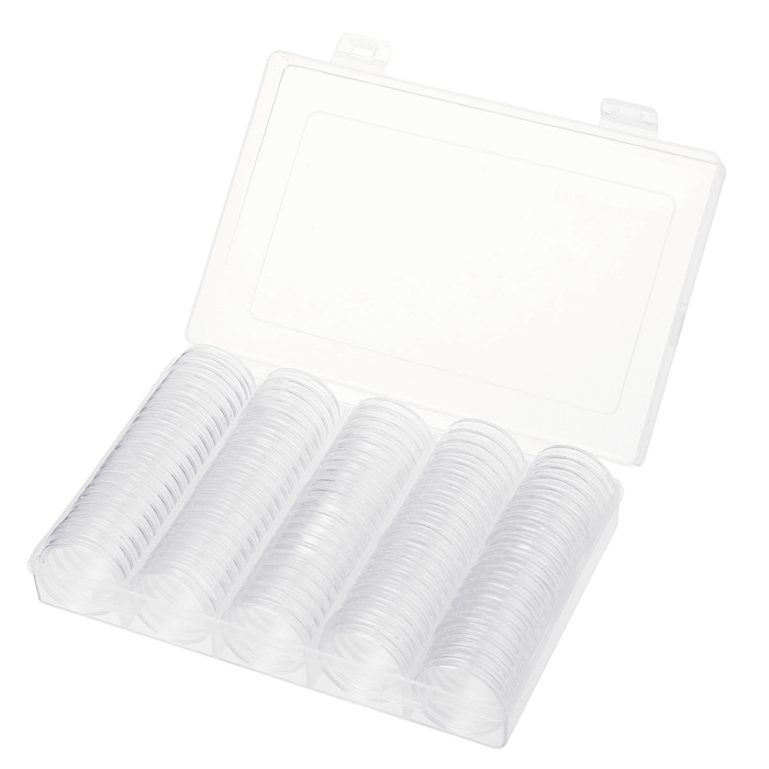 100Pcs/Lot 20/25/27/30Mm Clear Plastic Coin Holder Universal Commemorative Coin Shell Collector