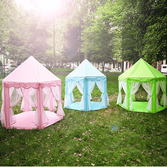 140X135Cm Kids Play Tent Playhouse Princess Castle Baby Children House Outdoor Toys for Girl