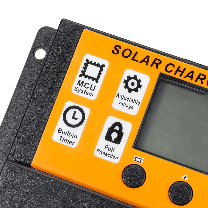 LCD Display 12V/24V Auto Solar Charge Controller PWM Controller Dual USB Solar Panel Controller