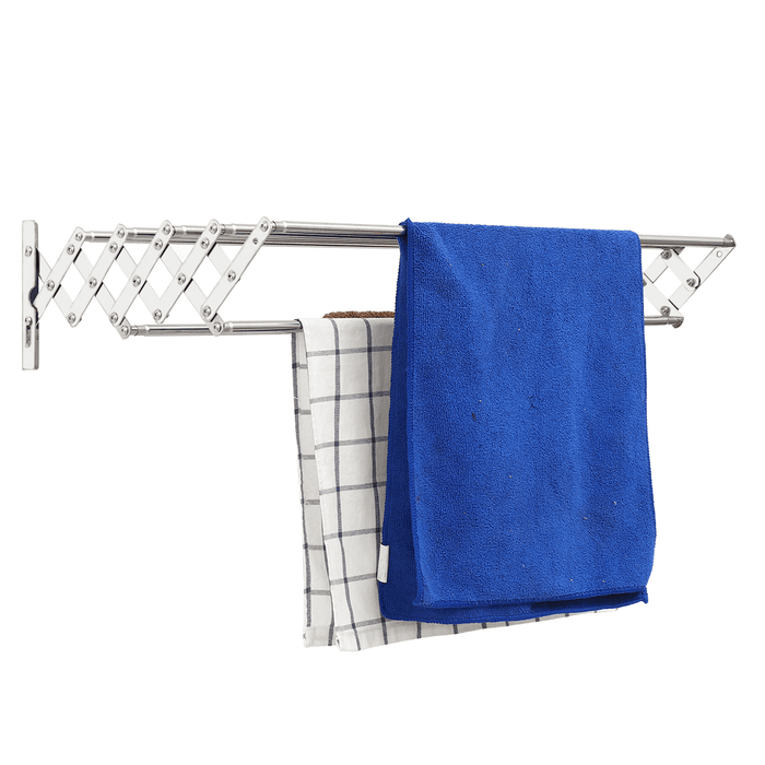 Stainless Steel Towel Organizer Towel Rack Retractable Towel Rack Bath Towel Holder Storage Organizer for Home Hotel