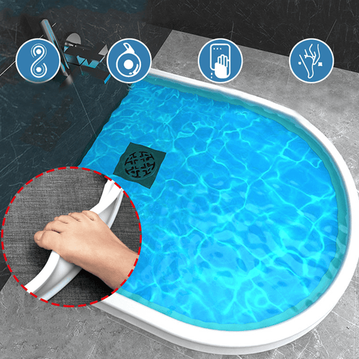 Free Bending Swimming Pools Water Barrier Silicone Bathroom Kitchen Shower Floor Water Stopper