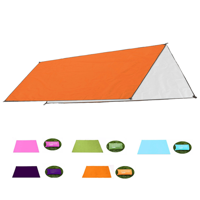 3X3M Multifunction Anit-Uv Tent Tarp Rain Sun Shade Awning Shelter Hammock Picnic Mat for Camping Hiking Travel