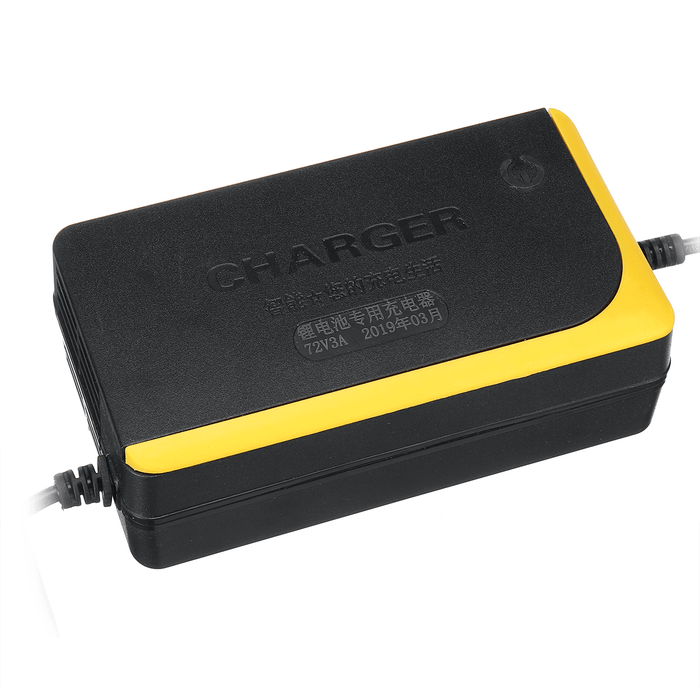 72V 3A Lithium Battery Charger for Electric Bicycle Skateboard E-Bike Scooter