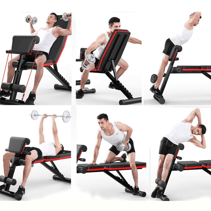 Bominfit WB1 5-In-1 Gym Bench Multifunctional Supine Board Foldable Abdominal Training Machine Bodybuilding Home Fitness Equipment