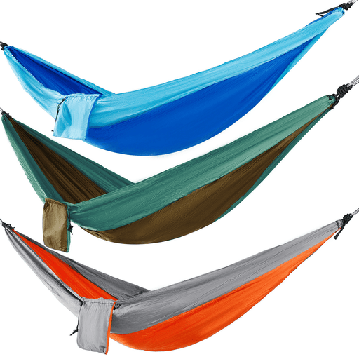 Ipree® Double Person Hammock Nylon Swing Hanging Bed Outdoor Camping Travel Max Load 300Kg