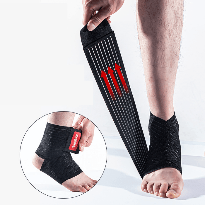 1Pc Ankle Support Brace Elastic against Sprains Injuries Recovery Ankle Strain Protector Strap