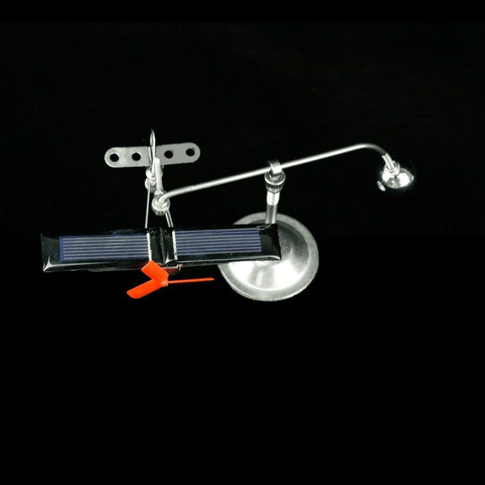 Metal Solar Powered Plan Aircraft Model Aircraft Model Solar Power Collection Toy Teaching Aid Science Toys