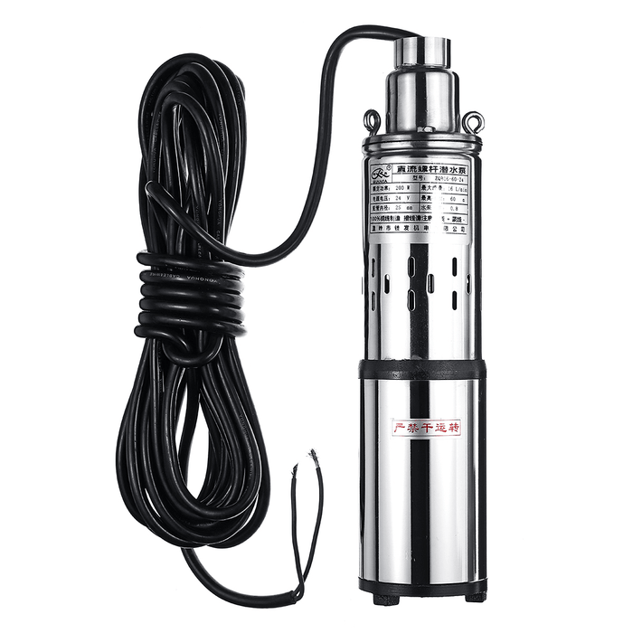 200W/280W Ultra Quiet 24V/48V Lift 60M 16L/Min Submersible Solar Water Pump Deep Well