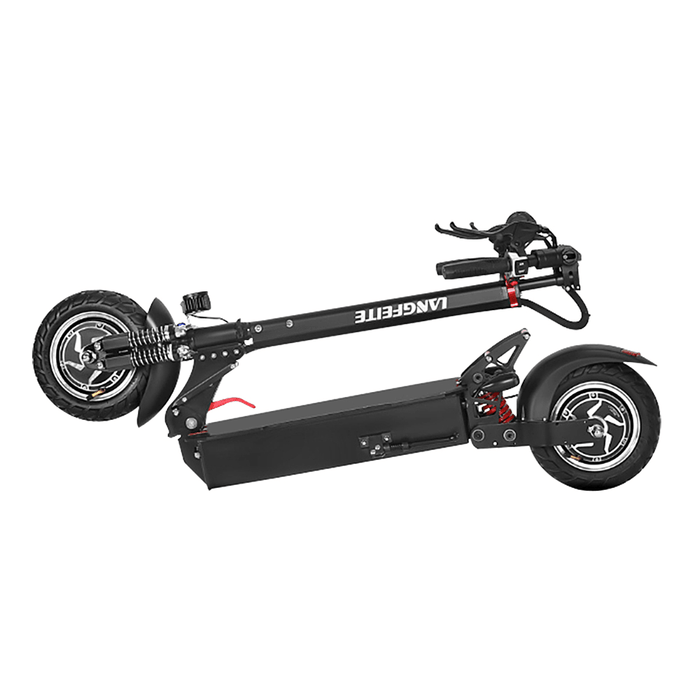LANGFEITE L9 26Ah 52V 1000W Dual Motor Folding Electric Scooter Vehicle 10In 60Km/H Top Speed 70Km Mileage Double Brake System Max Load 150Kg EU Plug