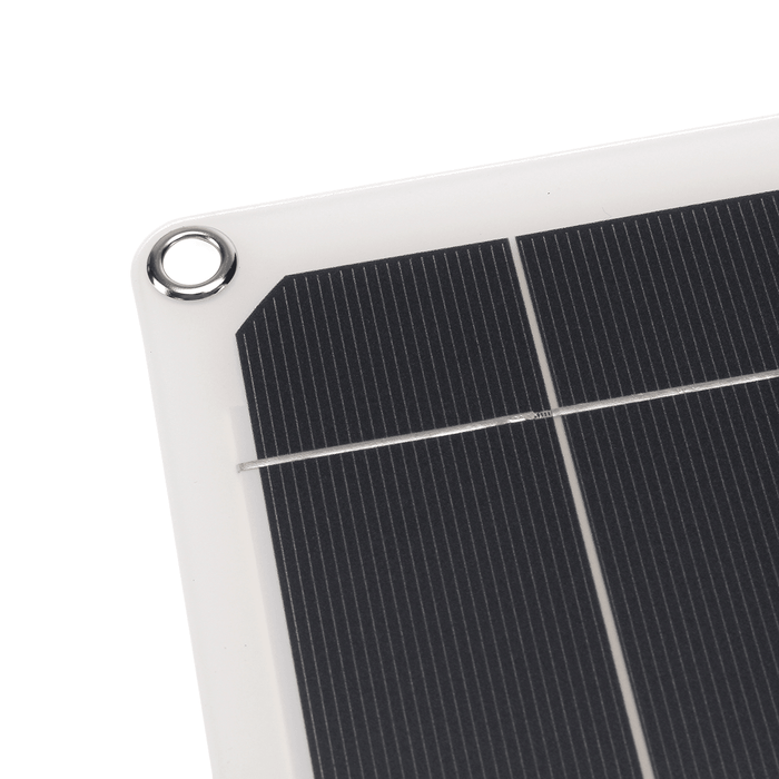 12W Monocrystalline Semi-Flexible Solar Panel 80W Peak Single USB for Camping Boat RV Home