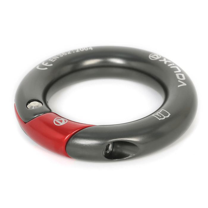 XINDA Outdoor 23KN Openable Connecting Ring 7075 Aluminium Multi Uniform Force Directional Gated Ring for Climbing