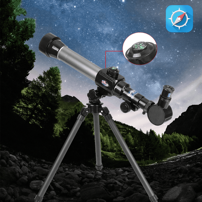 20-40X Astronomical Telescope Science Educational HD Monocular Toys with Tripod