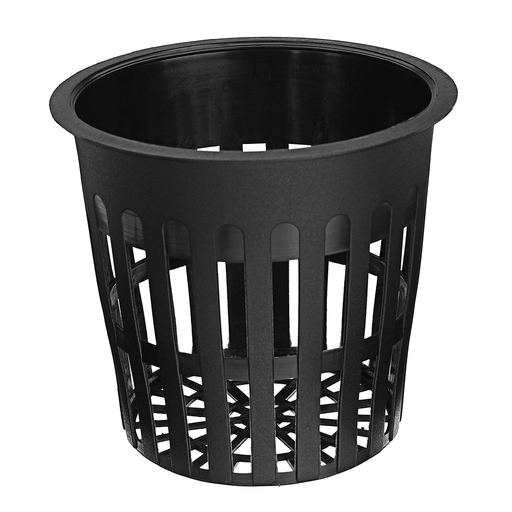 10Pcs 4.3Inch Black Mesh Pot Net Hydroponic Aeroponic Flower Container Grow Pot Cup Planting Basket