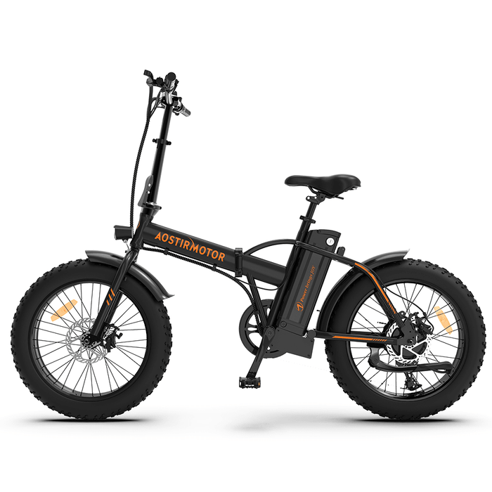 [US DIRECT] AOSTIRMOTOR A20 Electric Bike 20Inch 500W 36V 13Ah 40Km/H Max Speed 25-35Km Mileage 120Kg Max Load Mountain Fat Tire Electric Bicycle