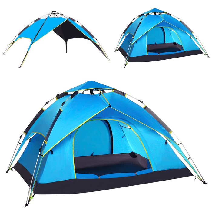 4-5 People Automatic Family Camping Tent Ultralight Sunshade Canopy Awning Outdoor Travel