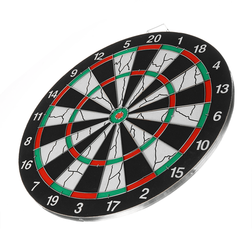 15 Inch Flocking Dart Board Front Double Sided + 6Pcs Darts for Home Club Entertainment Leisure Game Toy Gifts