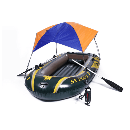 2/3/4 Person Inflatable Boat Dinghy Awning Fishing Shade Cover Sun Canopy Folding Sunshade Tent Rain Shelter Boat Accessories