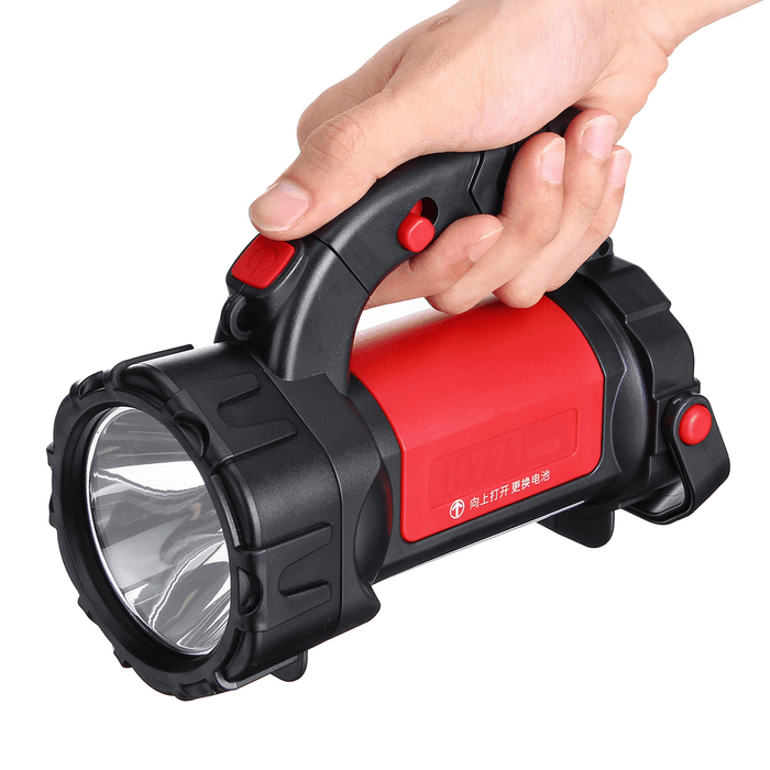 Ipree® 200W 2000Lumen 3Modes 1000M 8000Mah Waterproof USB Rechargeable LED Work Light Outdoor Camping Light Spotlight Handlamp-Red/Orange