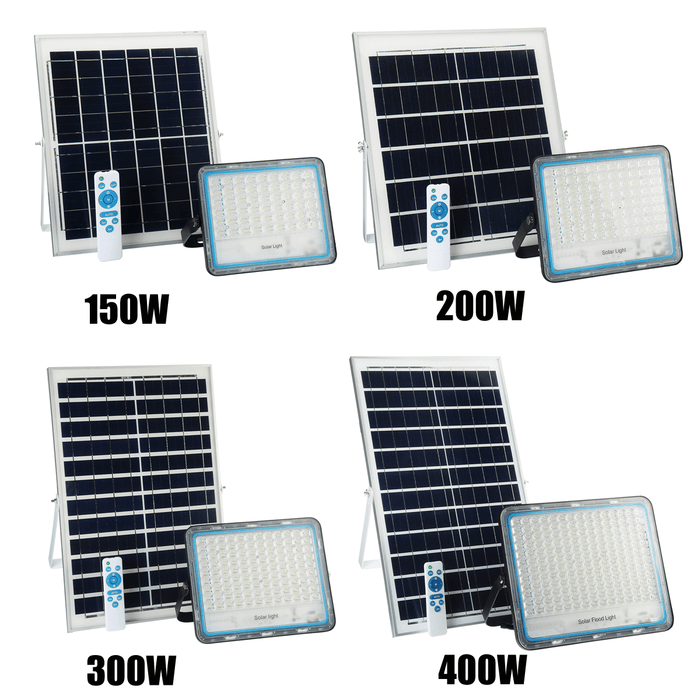 150W to 400W Outdoor Remote Control Light 4Modes Waterproof Solar Flood Light Multi Function Garden Light