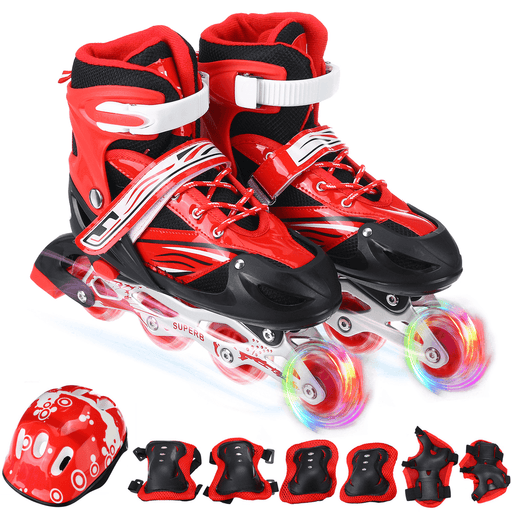 Adjustable Kids Skate Roller Shoes High Speed Inline Skate Racing Girls Boys Skates Sneakers Children Skating Gift