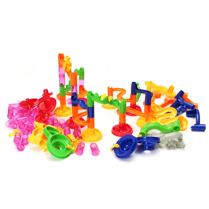 FUNTOK Kids DIY Track Ball Toy Building Blocks Intelligence Development Children Race Track Toys Gift for 3+Years Old