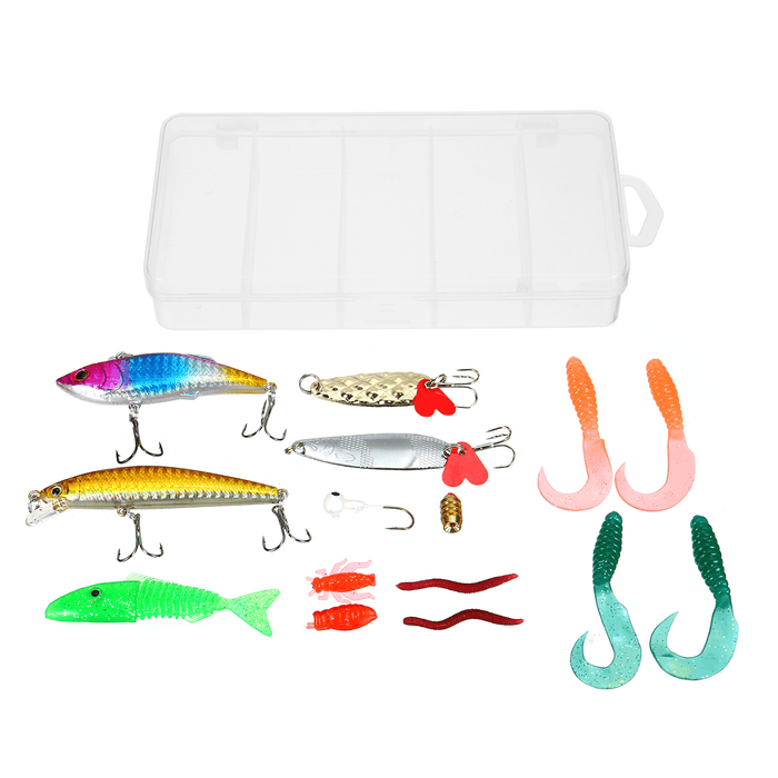 ZANLURE 18/20/22/28/29/33 Pcs Fishing Lure Set Fish Bait and Fish Hook Set Multifunctional Fishing Accessories with Box