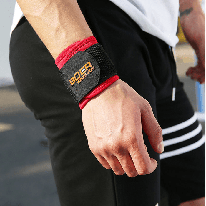 BOER 1PC Sports Wrist Support Winding Pressurized Wrist Bandage Adjustable Breathable Bracer Fitness Protect