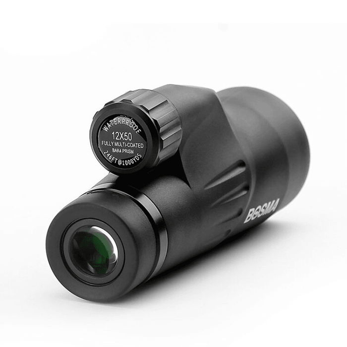 BOSMA 10X50/12X50 Monocular HD Prism Nitrogenization Waterproof Bird Watching Telescope