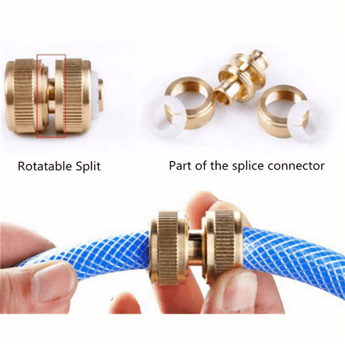 1/2 Inch 3.5Cm Hose Adapter Brass Coupling Quick Fittings Coupler