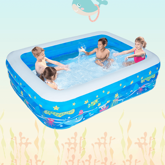 Inflatable Swimming Pool Kids Adult Yard Garden Family Party Outdoor Indoor Playing Inflatable Bathtub