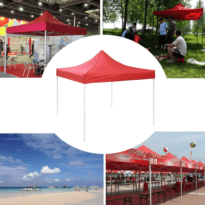 2X2M 420D Oxford anti UV Canopy Replacement Tent Top Cover Four Corner Awning Folding Roof Sunshade Cover for Camping Garden Patio Outdoor