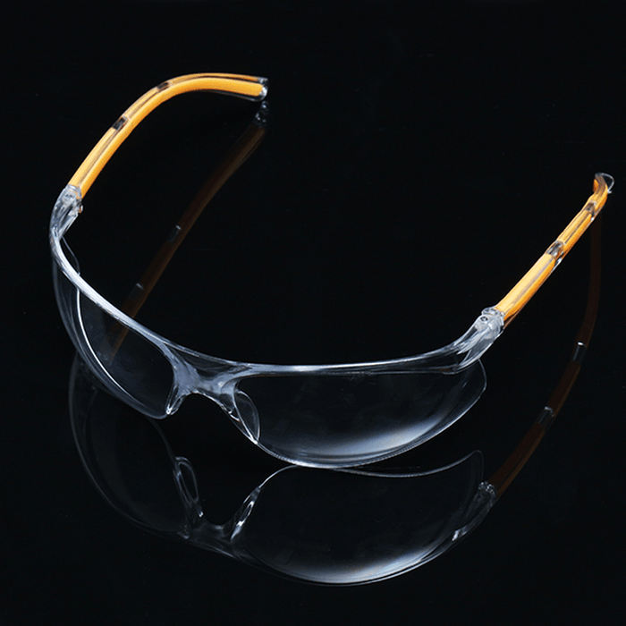 Anti-Uv PC Protective Glasses Goggles Yellow Legs Protection for Lab