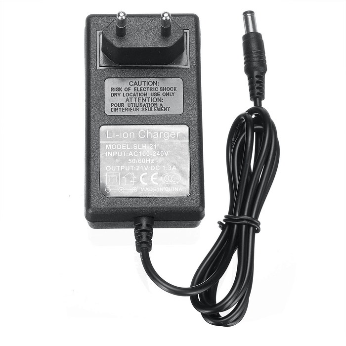 21V 1.3A Charger Adapter for Lithium Li-Ion Lipo Battery Packs Electric Wrench