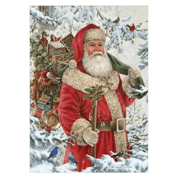 Full Drill Santa Claus DIY 5D Diamond Paintings Cross Stitch Kits Home Decorations