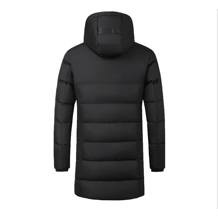 TENGOO Intelligent Temperature Control Jacket Long Section USB Rechargeable Waterproof Windproof Winter Coats