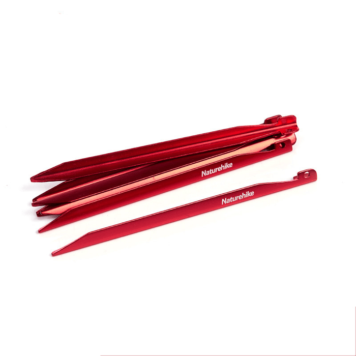 Naturehike NH17D026-D 8Pcs V Shape Tent Pegs 7001 Aluminium Alloy Nails Camping Stake Accessories