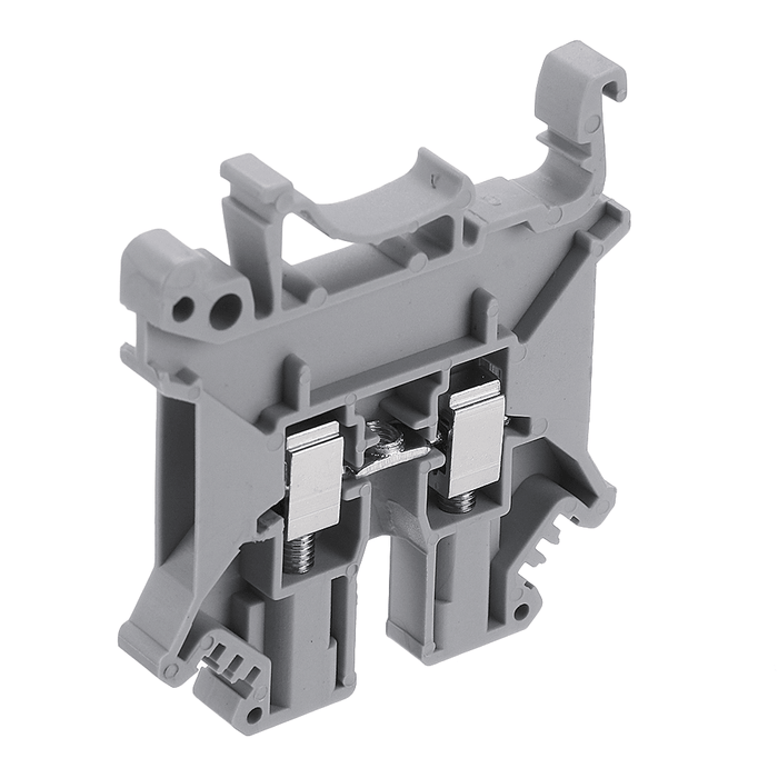 50Pcs UK2.5B/UK3N/UK5N Guide Rail Terminal Block 0.2-2.5M㎡ 32A 800V Connector Terminal